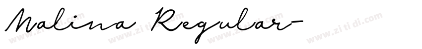 Malina Regular字体转换